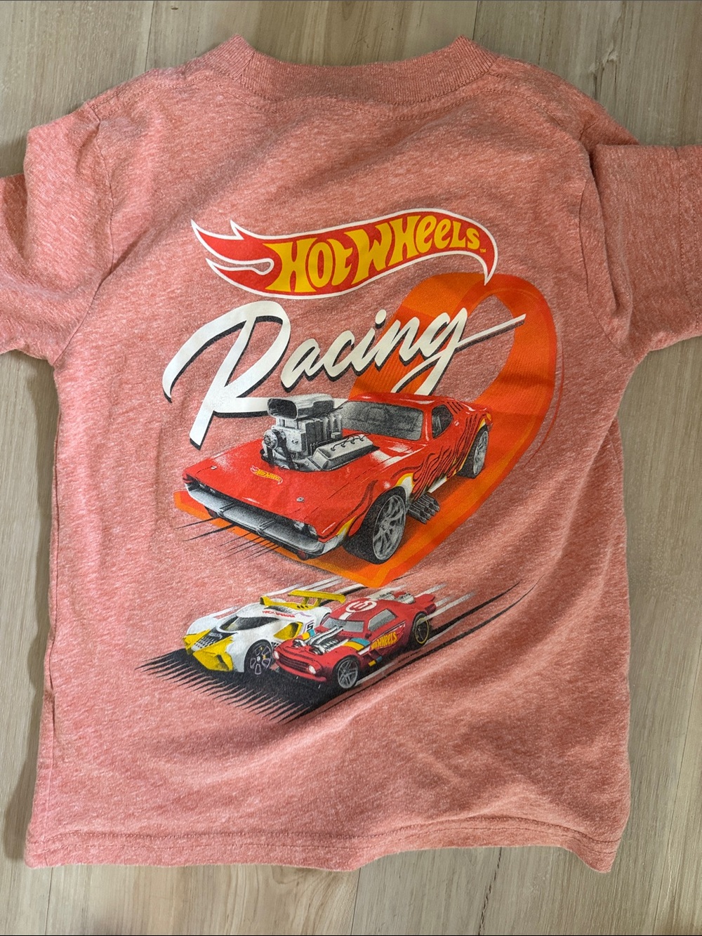 abercrombie kids Hot Wheels Racing Tee in Heather Coral
